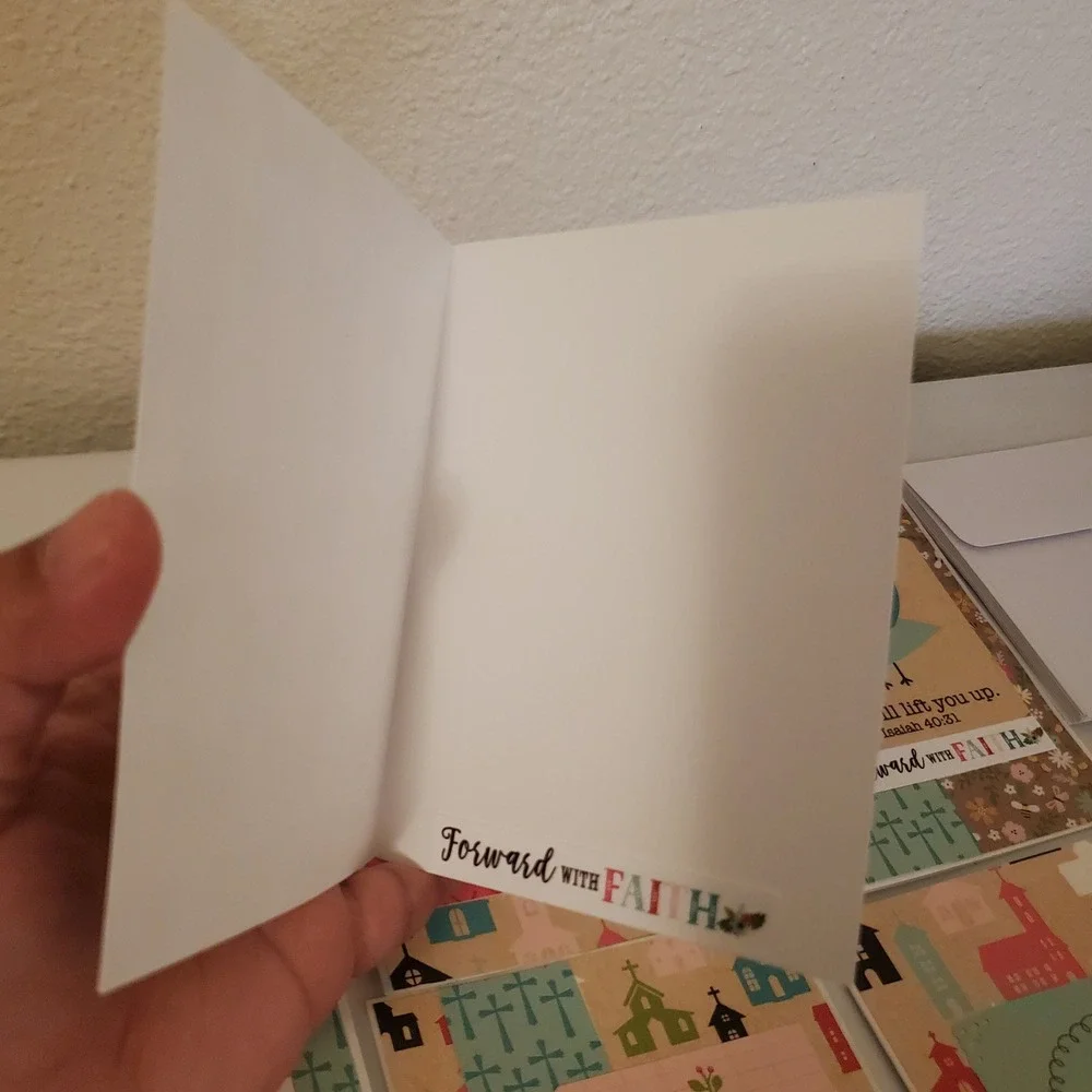 8pc Handmade Christian Greeting Cards Set Bible Verse Inspirational Religious